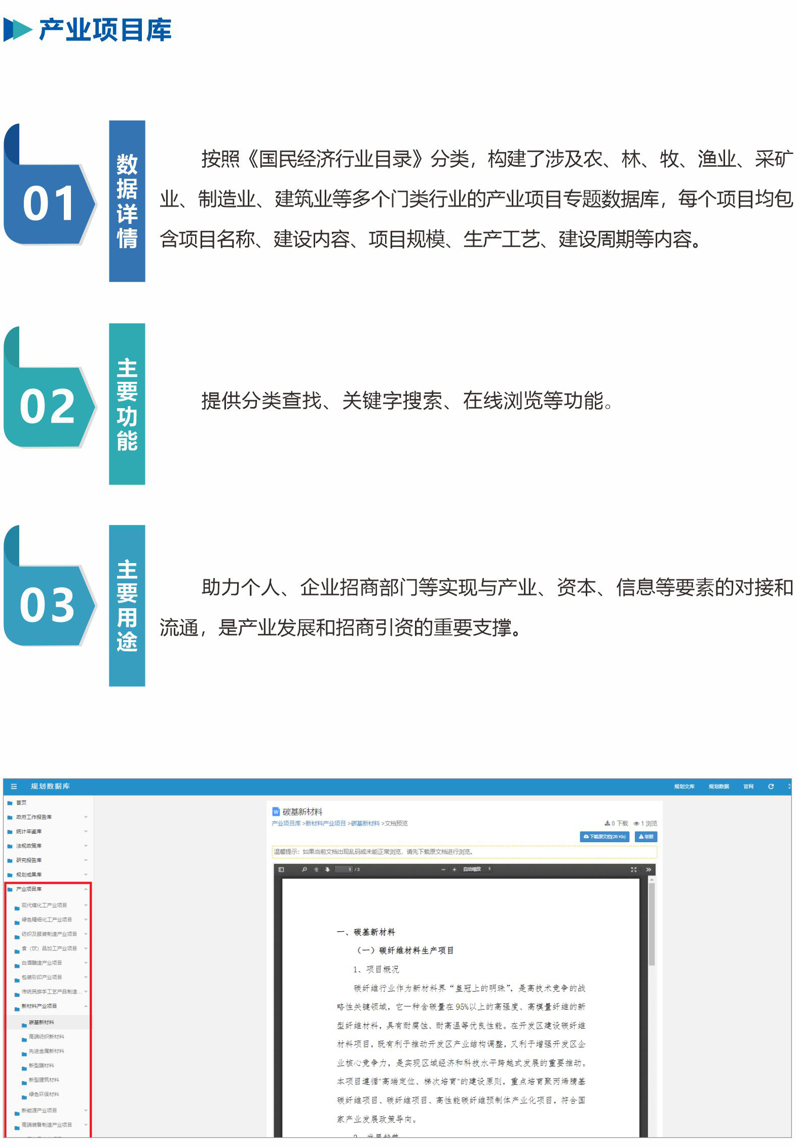 产业项目库
